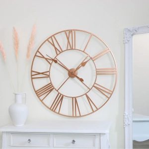 Canora Grey Oversized Funderburk 80cm Wall Clock yellow 80.0 H x 80.0 W x 4.0 D cm