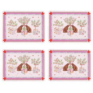 Cath Kidston Oh My Heart Set of 4 Cork Backed Placemats