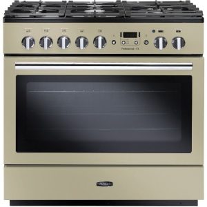 Rangemaster PROP90FXDFFCR/C Professional Plus FX 90 Dual Fuel Range Cooker Cream/Chrome