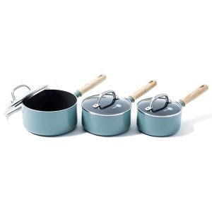 GreenPan Mayflower 3 Piece Saucepan Set With Lids