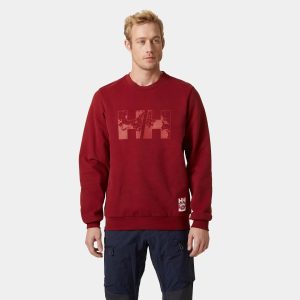 Helly Hansen Men's Arctic Ocean Sweatshirt Red M - Oxblood Red - Male