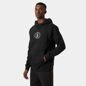 Helly Hansen Men's Core Graphic Sweat Hoodie Black XL - Black - Male