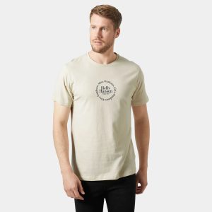 Helly Hansen Men's Core Graphic T-Shirt White 2XL - Cream White - Male