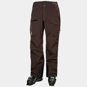 Helly Hansen Men's Ridge Infinity Shell Ski Trousers Brown L - Triple Espr Brown - Male