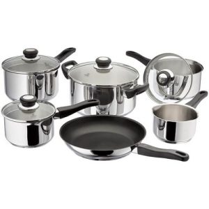 Judge J3H1A 6 Piece Draining Saucepan Set Suitable for Induction Hobs