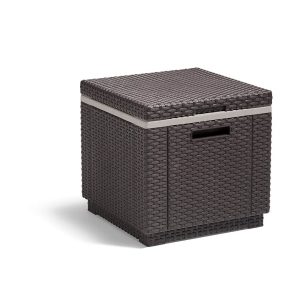 Keter Ice Chest Cooler brown 41.0 H x 42.0 W x 42.0 D cm