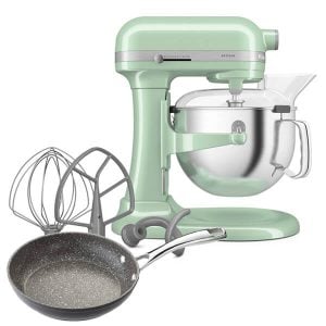 KitchenAid Artisan Pistachio 5.6L Bowl Lift Food Mixer With FREE Gift