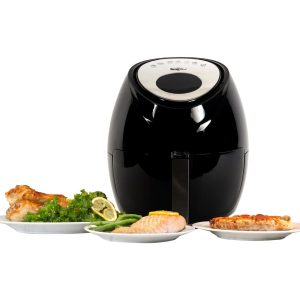 Koolatron Europe Total Chef Air Fryer Electric Digital 3.6L Airfryers 7 pre-set cooking modes black 15.7 H x 13.3 W x 33.78 D cm