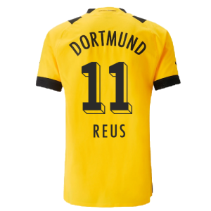 Puma 2022-2023 Borussia Dortmund Authentic Home Shirt (REUS 11) - Yellow - male - Size: Small Adults