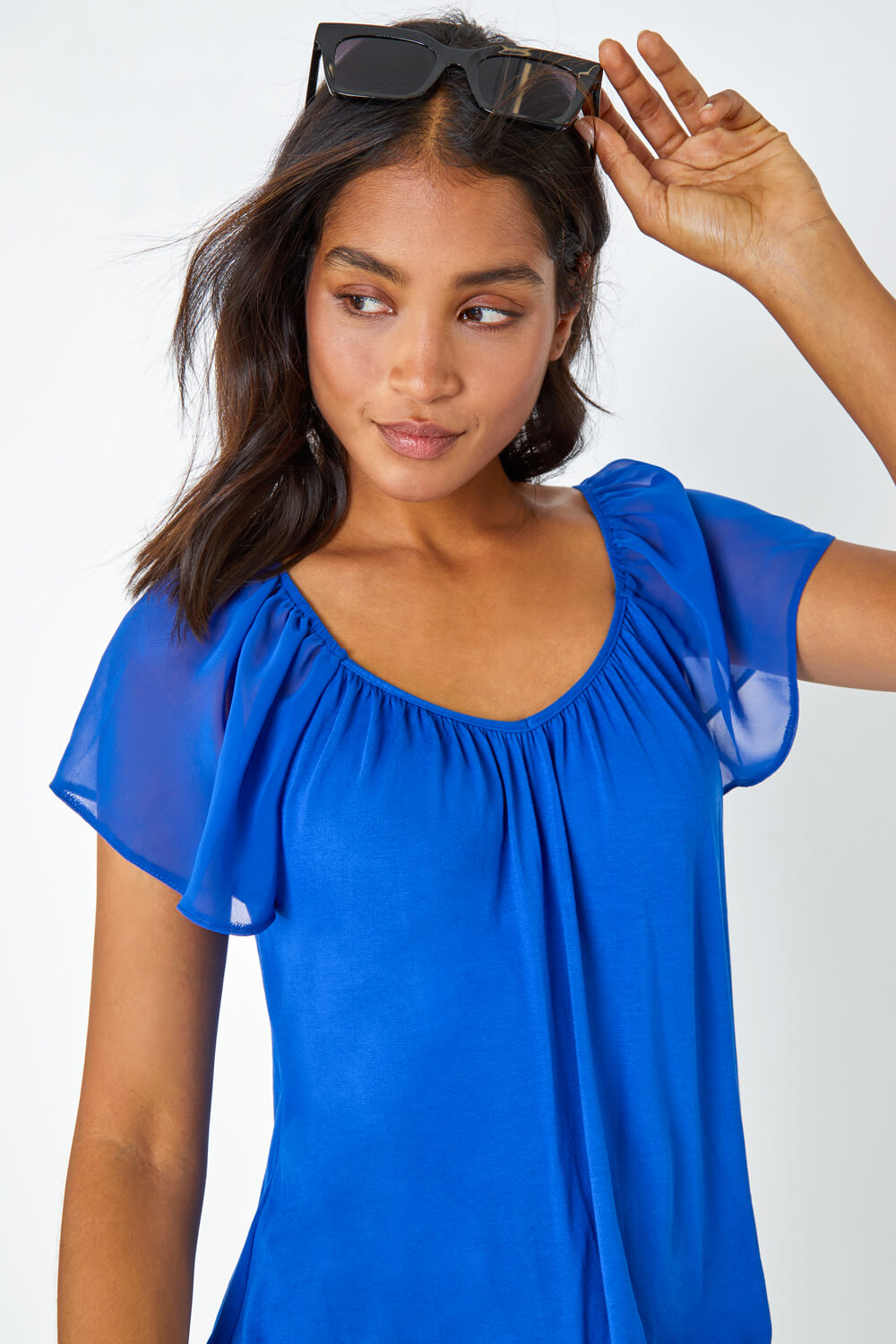 Ladies chiffon tops uk online