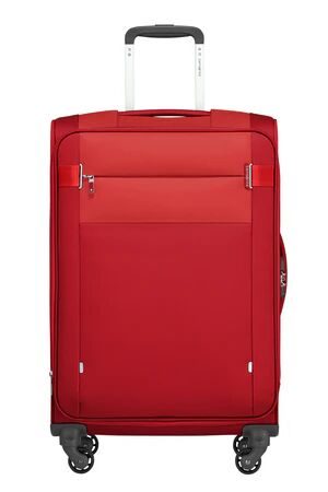 Samsonite Citybeat 66cm 4-Wheel Medium Expandable Suitcase - Red