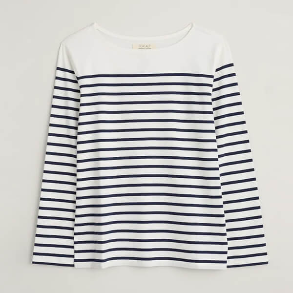 Seasalt Sailor Shirt Falmouth Breton Chalk Maritime MySupermarketCompare