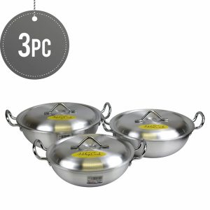 Sterling Ventures Karahi Set 28,30,32Cm gray