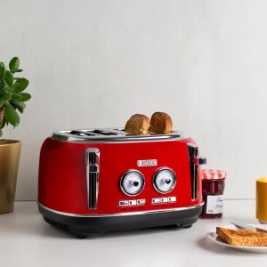 HADEN Jersey Marmalade Toaster red/black/brown 20.0 H x 30.0 W x 29.0 D cm