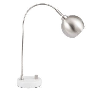 Fairmont Park Braelynn 50Cm Arched Table Lamp gray/white 50.0 H x 15.0 W x 38.0 D cm