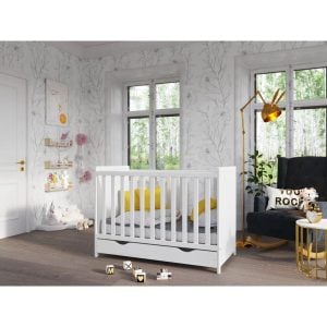 Mack + Milo Behan Cot brown/white 88.0 H x 65.0 W cm