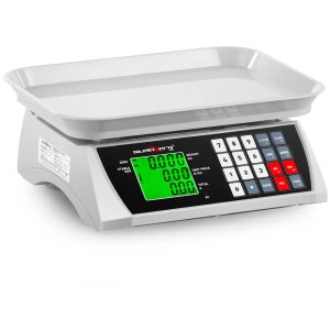 Steinberg Systems Price-Calculating Scale - 30 kg / 1 g - 28.8 x 21.8 cm - LCD SBS-PW-301CA