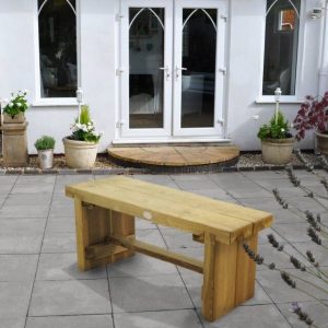 1.2m (4ft) Forest Garden Double Sleeper Bench - Pressure Treated