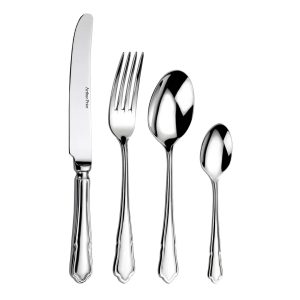 Arthur Price Dubarry 24 Piece 18/10 Stainless Steel Cutlery Set,Service for 6 gray