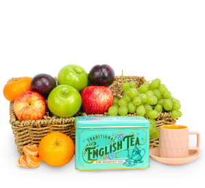 123 Flowers Fruit and Tea Hamper