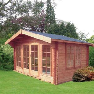 12Gx12 Shire Argyll Log Cabin 28mm to 70mm Logs - 28mm Logs