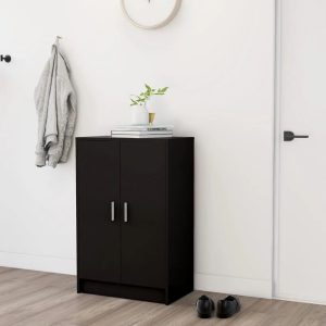 17 Stories 10 Pair Shoe Storage Cabinet black 92.0 H x 60.0 W x 35.0 D cm