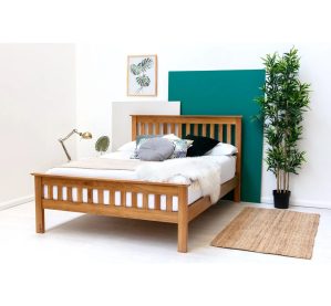 17 Stories Aitkin Bed Frame with Mattress white 105.0 H x 203.0 W x 150.0 D cm