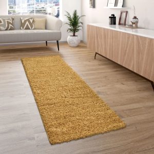 17 Stories Anamda Shaggy Yellow Rug yellow 60.0 W x 4.0 D cm