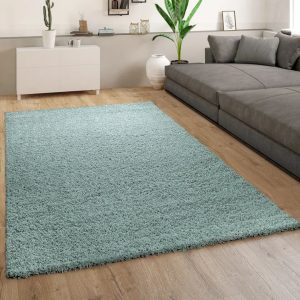 17 Stories Anarie Shaggy Turquoise Rug 200.0 W x 4.0 D cm