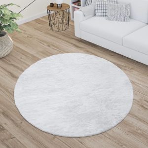 17 Stories Anartz Shaggy White Rug 120.0 W x 3.0 D cm