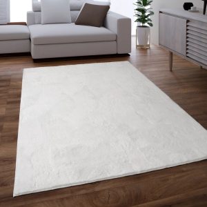 17 Stories Anartz Shaggy White Rug 200.0 W x 3.0 D cm