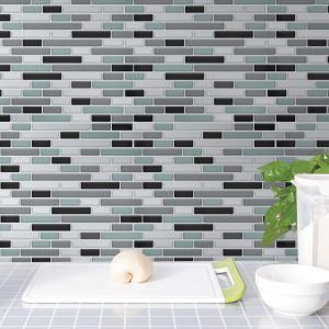 17 Stories Anjelien PVC Glossy 3D Sticker Tile 15cm x 30cm 30.0 H x 15.0 W x 0.4 D cm