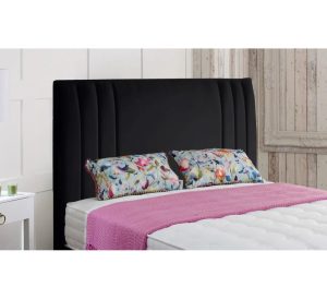 17 Stories Ashlesha Upholstered Headboard black 67.0 H x 77.0 W x 8.0 D cm
