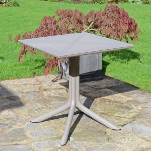 17 Stories Clip Nardi Garden Square Table brown 75.0 H x 70.0 W x 70.0 D cm