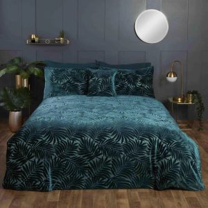 17 Stories Elberfeld Duvet Cover Set green Super King - 2 Standard Pillowcases