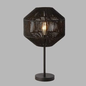 17 Stories Genaro 55cm Table Lamp black 55.0 H x 30.5 W x 30.5 D cm