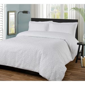 17 Stories Hansedt White Duvet Cover Single - 1 Standard Pillowcase