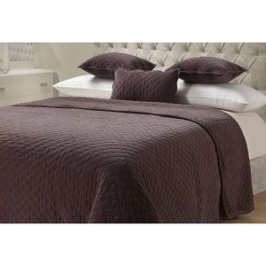 17 Stories Moriani Premium Cotton Velvet Luxury Heavyweight Throw brown 260.0 H x 230.0 W cm