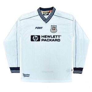 1997-1999 Tottenham Home LS Pony Retro Shirt - White - male - Size: Large Adults