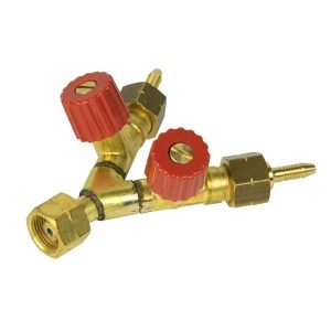 Bullfinch 1263 LPG Two-Way Outlet Needle Valve - 3/8 BSP LH x 4.8mm