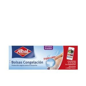 Albal Large Freezer Bags triple layer 15 u