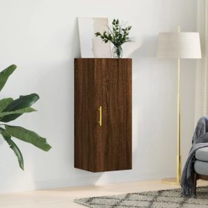 Alpen Home Malphurs Manufactured Wood Single Storage Cabinet ( 90" H x 69.5" W x 34" D ) brown 90.0 H x 34.5 W x 34.0 D cm