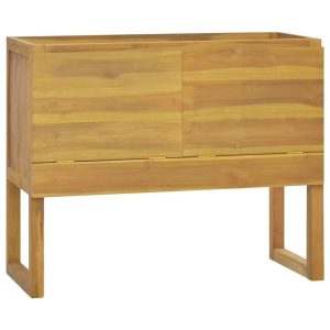 Alpen Home Nardone 90Cm W x 75Cm H x 45Cm D Solid Wood Free-Standing Bathroom Cabinet brown 75.0 H x 90.0 W x 45.0 D cm