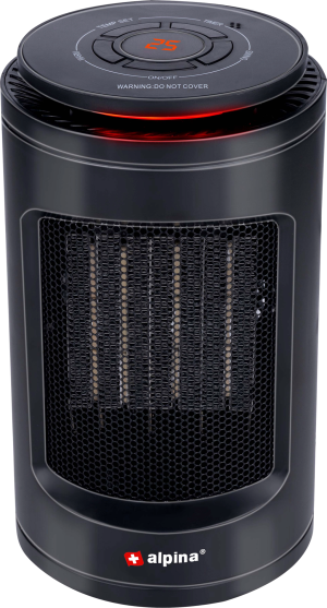 Alpina electric stove with fan 230 V 1200 W black