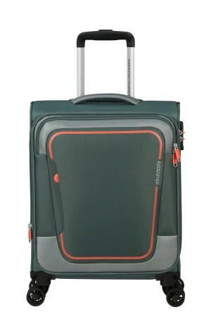 American Tourister Pulsonic 55cm 4-Wheel Expandable Cabin Case - Dark Forest