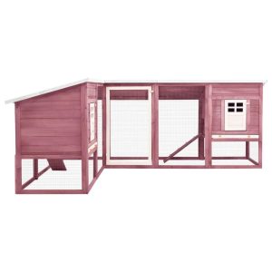 Archie & Oscar Neston Rabbit Hutch brown 105.0 H x 250.0 W x 192.0 D cm