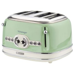 Ariete Vintage 4 Slice Toaster green 20.5 H x 32.0 W x 29.0 D cm