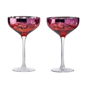 Artland Set of 2 Bloom Champagne Saucers
