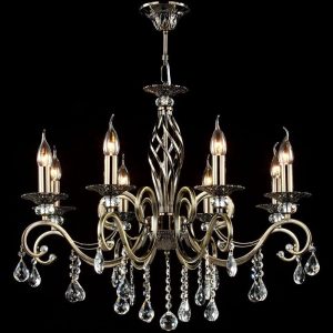 Astoria Grand Peachstone 8-Light Candle-Style Chandelier brown