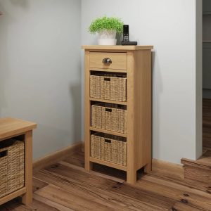 August Grove Carevelle 50cm x 100cm Free-Standing Cabinet brown 100.0 H x 50.0 W x 30.0 D cm